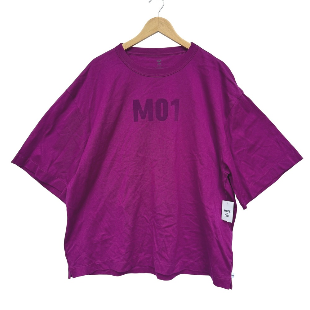 Mode of One Mens Relaxed Fit M01 Graphic T-Shirt Purple Enchanted Orchid XXL NEW